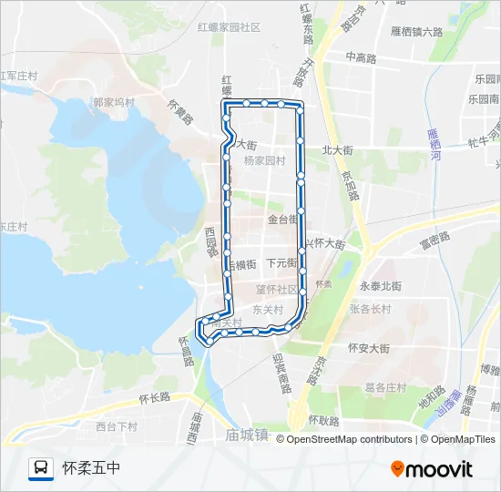 862 Bus Line Map