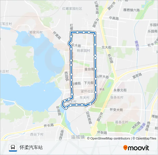 862 Bus Line Map