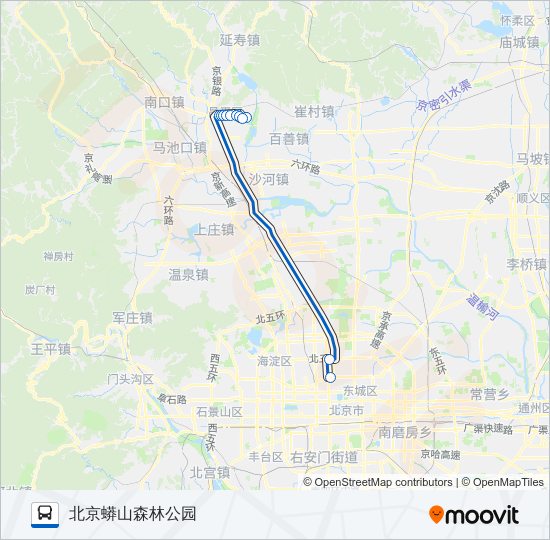 公交886路的线路图