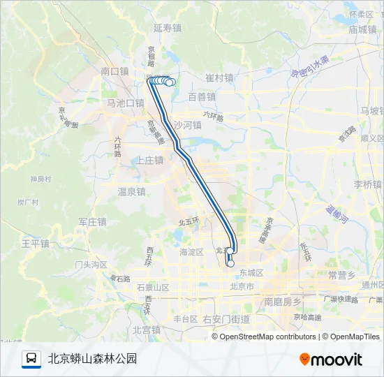 886 Bus Line Map