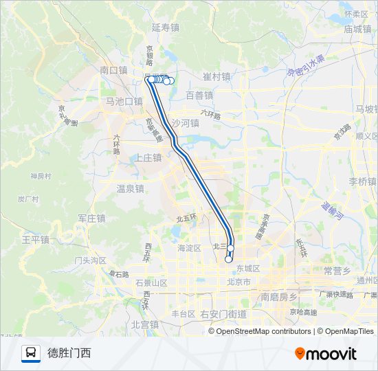 公交886路的线路图