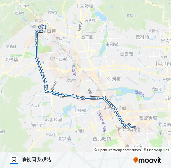 公交887路的线路图