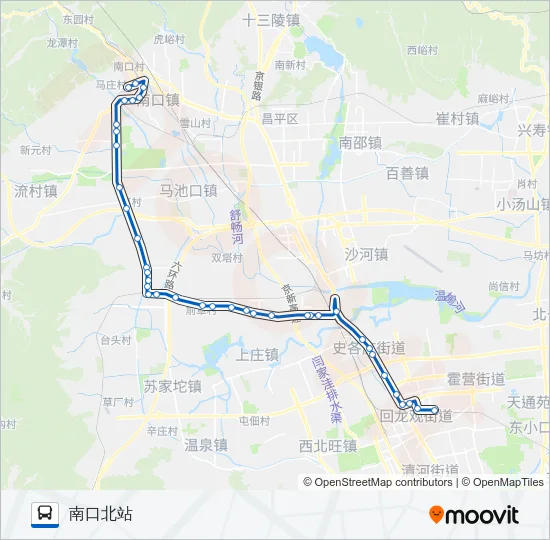 887 Bus Line Map