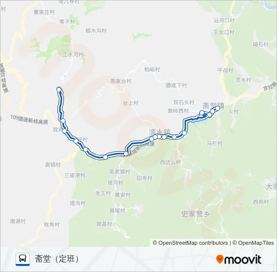 892 Bus Line Map
