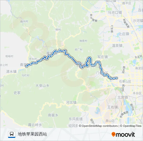 892 Bus Line Map
