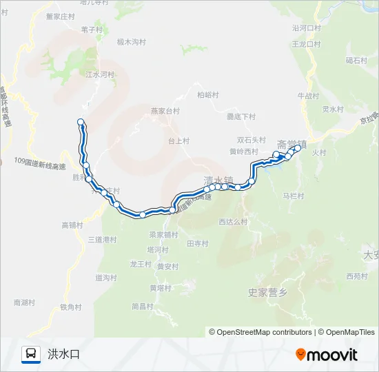 892 Bus Line Map