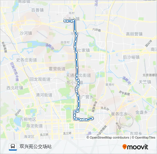 905 Bus Line Map