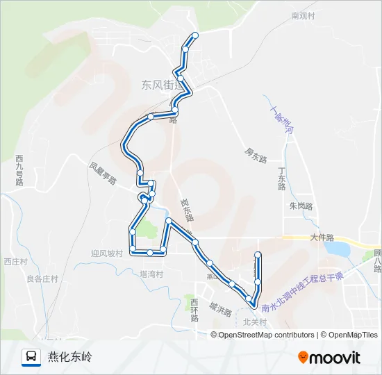 906 Bus Line Map