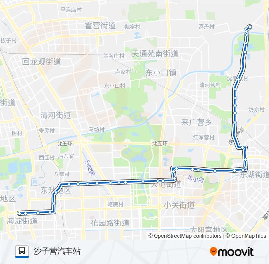 公交913路的线路图