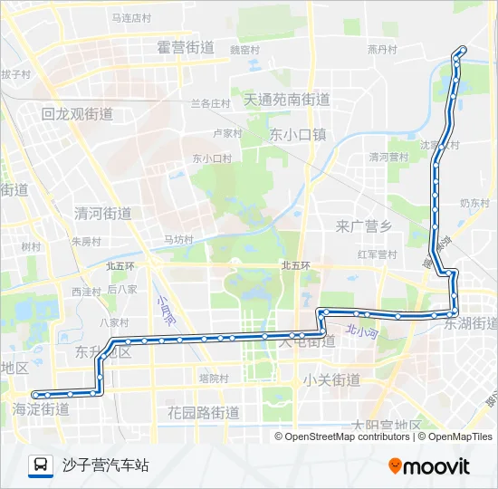913 Bus Line Map