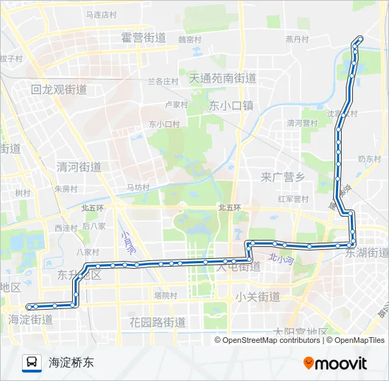 913 Bus Line Map