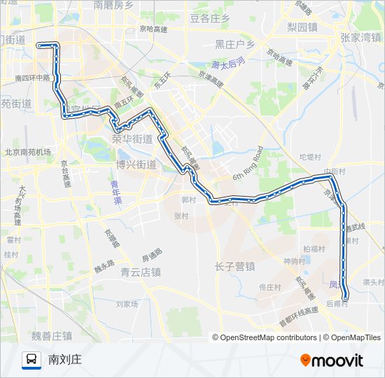 公交927路的线路图