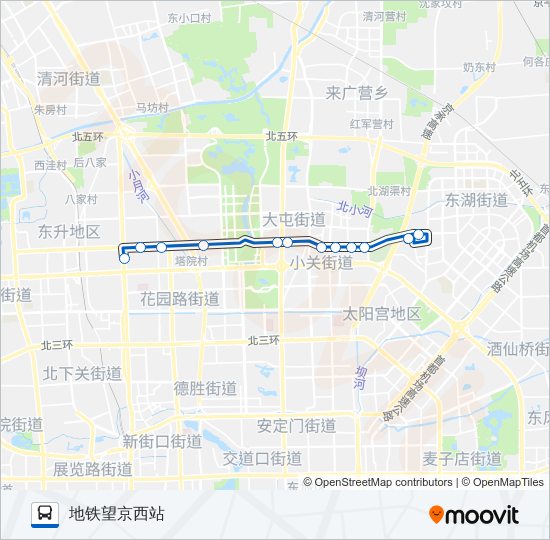 公交928路的线路图