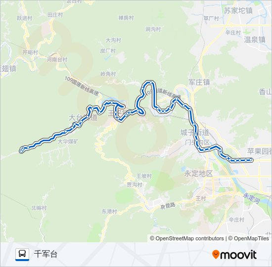 公交929路的线路图