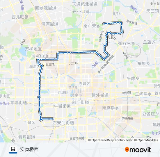 公交944路的线路图