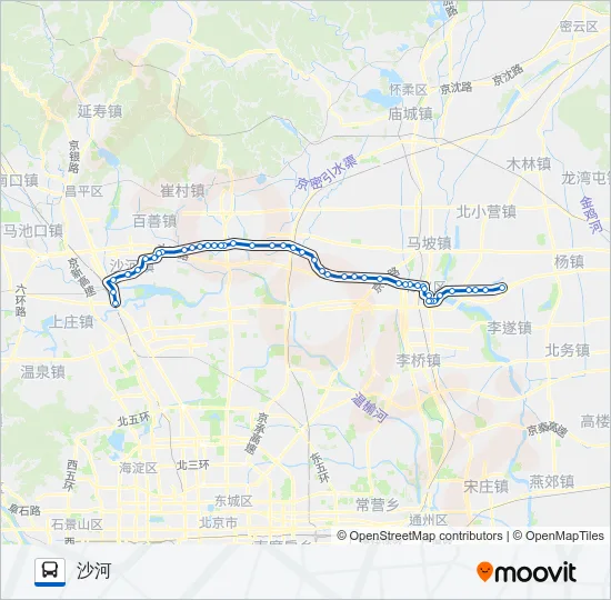 945 Bus Line Map