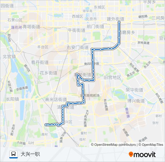 公交954路的线路图