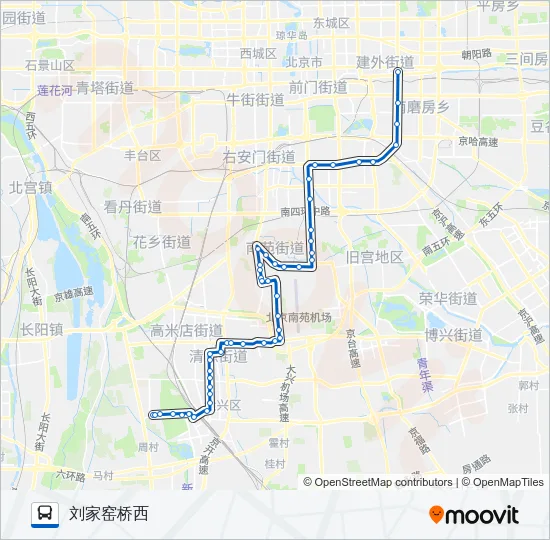 公交954路的线路图
