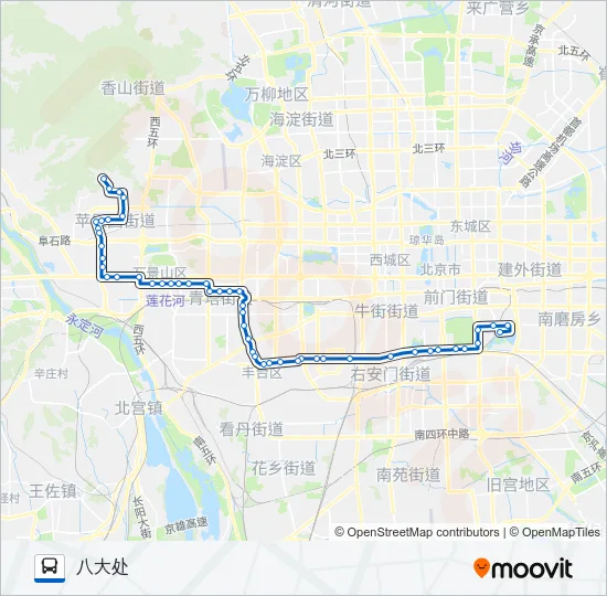 958 Bus Line Map