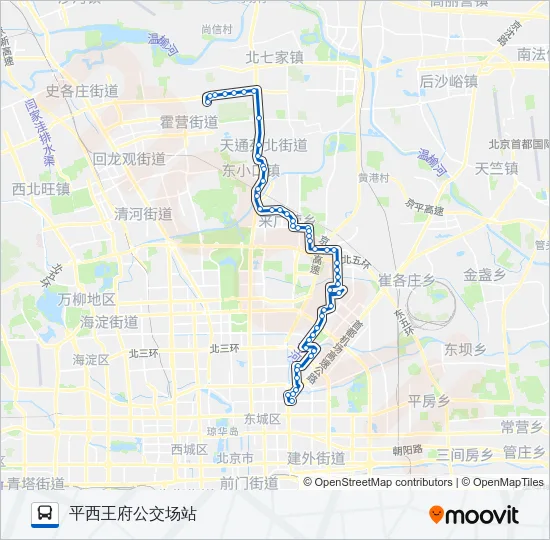 966 Bus Line Map