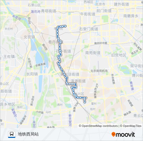 公交969路的线路图