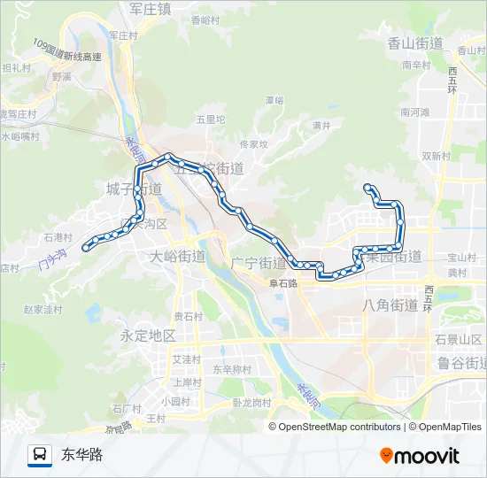 972 Bus Line Map