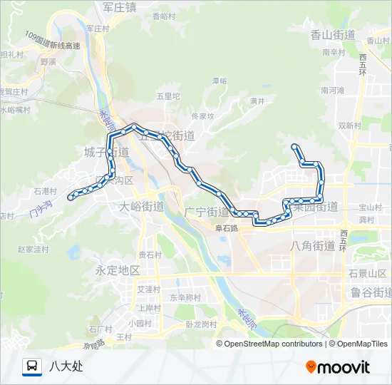 972 Bus Line Map