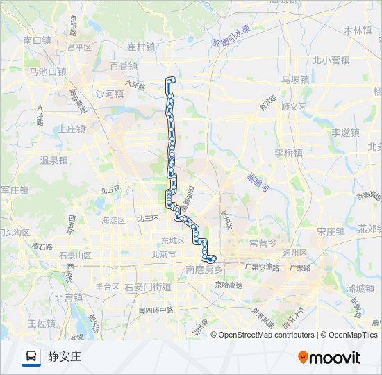 公交984路的线路图