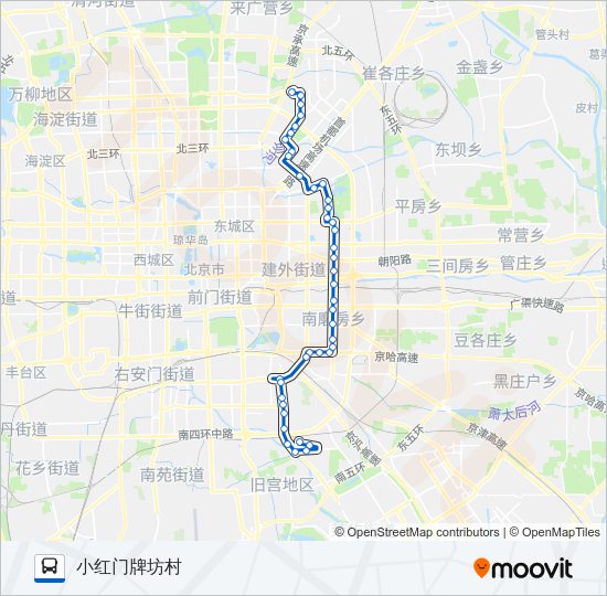公交985路的线路图