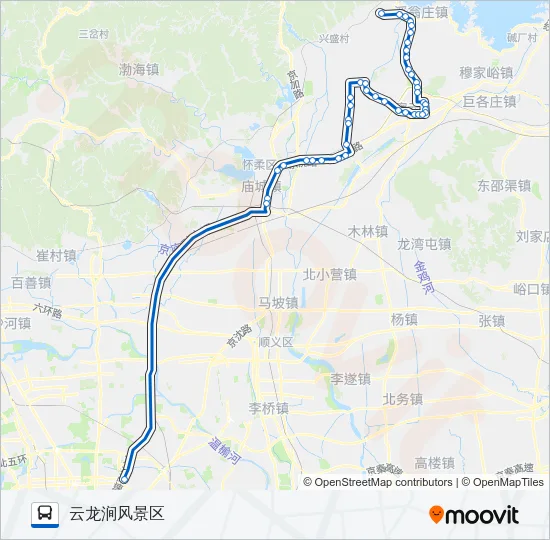 987 Bus Line Map