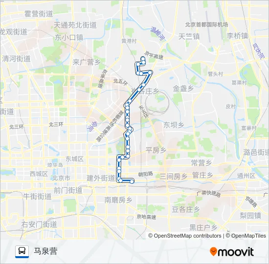 988 Bus Line Map
