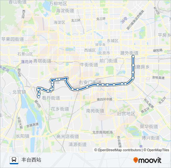 公交998路的线路图