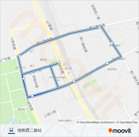 公交专34路的线路图