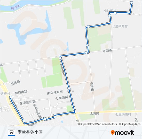 公交专50路的线路图