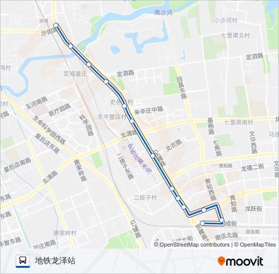 专53 bus Line Map