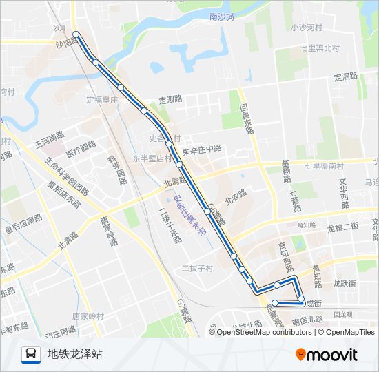 公交专53路的线路图