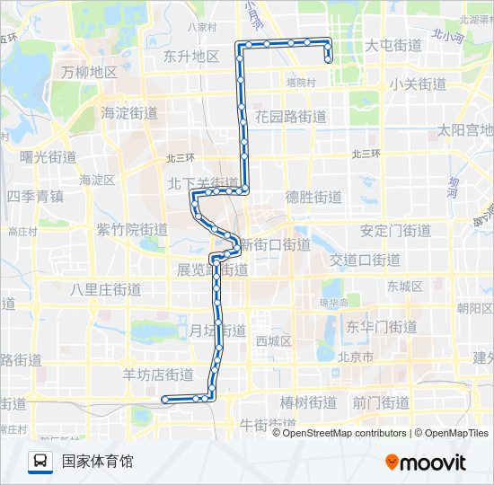 公交夜14路的线路图