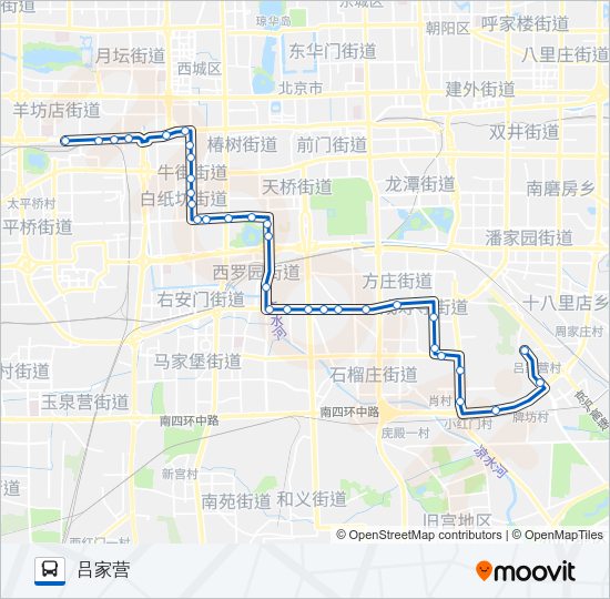 公交夜23路的线路图
