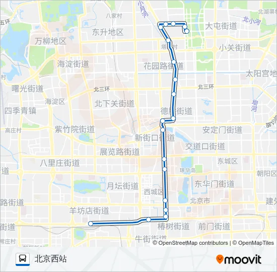 特13 Bus Line Map