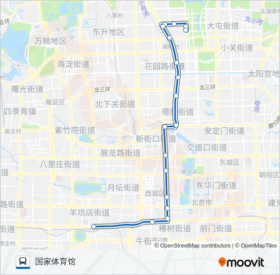 特13 Bus Line Map