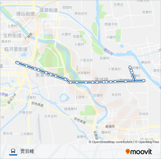 通20 Bus Line Map
