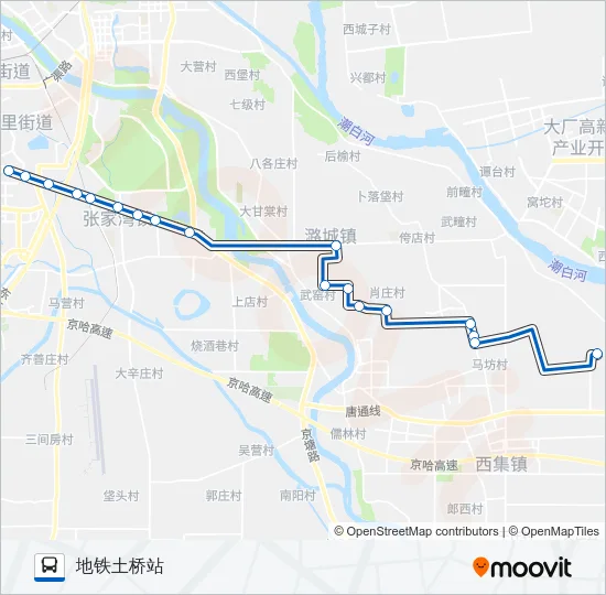 通38 Bus Line Map