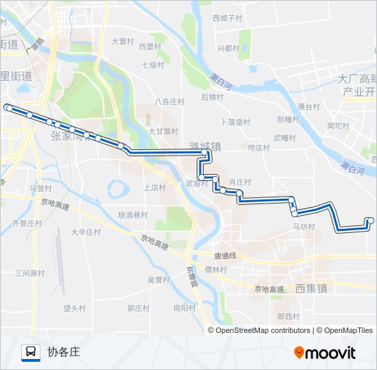 通38 bus Line Map