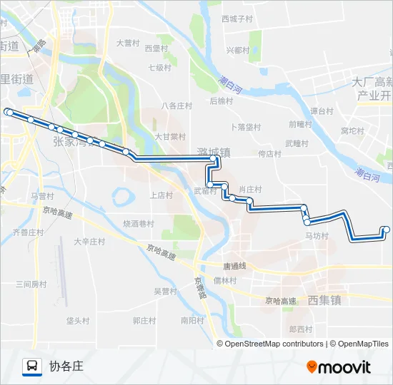 通38 Bus Line Map