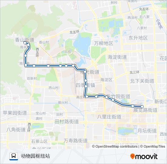 公交360快路的线路图