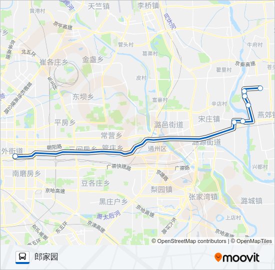 公交818快路的线路图