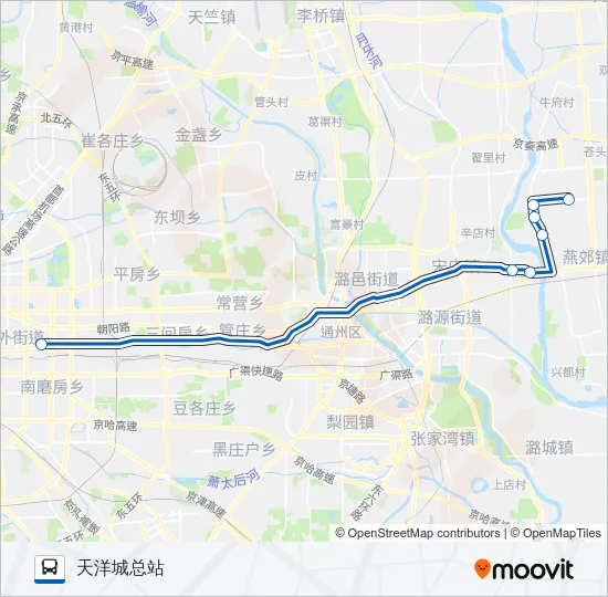 818快 Bus Line Map