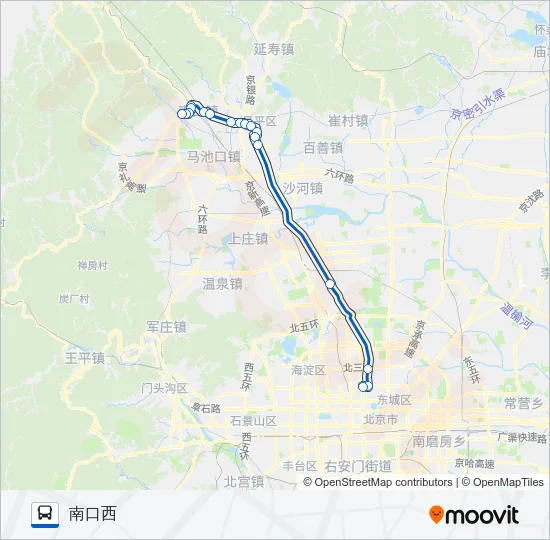 883快 Bus Line Map
