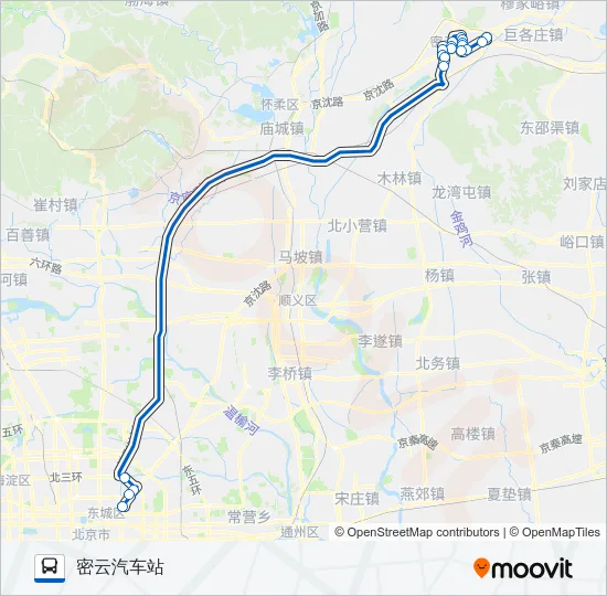 980快 Bus Line Map