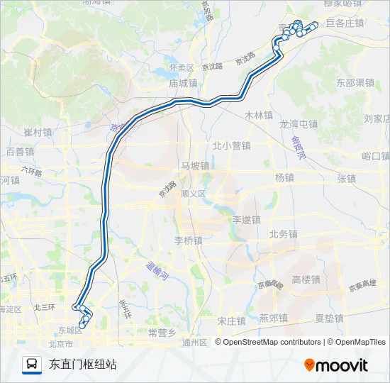980快 Bus Line Map